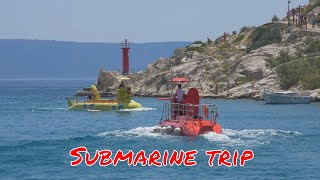 Croatia 2018  Makarska subarine trip  20180724  4k [upl. by Yesdnik]