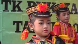 TARI ANGGUK PUTRI cilik TK PKK KANOMAN PANJATAN KULON PROGO 2016 [upl. by Naahs]