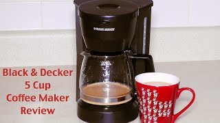 Black and Decker Coffee Maker Review  DCM600W 5Cup Drip Coffeemaker [upl. by Schurman293]