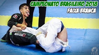 Jiu JItsu  Campeonato Brasileiro 2018  Faixa Branca [upl. by Anilys]