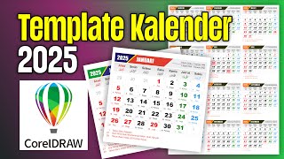 Template Kalender 2025 cdr [upl. by Davey]