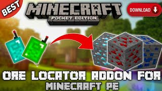 Ore finder mod for Minecraft pocket edition  HOW TO DOWNLOAD DIAMOND DETECTOR ORE DETECTOR MOD [upl. by Lattonia805]