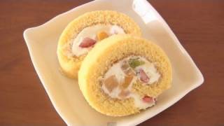 How to Make Japanese Roll Cake Swiss Roll Recipe  OCHIKERON  Create Eat Happy [upl. by Kosel103]