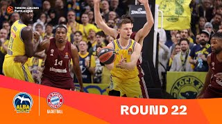 ALBA BerlinFC Bayern Munich  Round 22 Highlights  202324 Turkish Airlines EuroLeague [upl. by Nerahs]