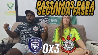 React reações Corinthians x Cianorte melhores momentos futebol casal corinthians [upl. by Nosaes]