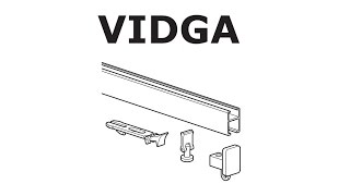 HOW TO INSTALL IKEA VIDGA RAIL SINGLE TRACK [upl. by Filberte]