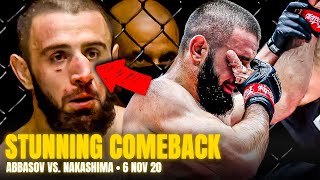 RIDICULOUS COMEBACK 😳 Kiamrian Abbasov vs James Nakashima [upl. by Naivart157]