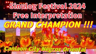 Sinulog Festival 2024 CHAMPION Canlaon City Negros Oriental FREE INTERPRETATION CATEGORY January 21 [upl. by Ennaylime]