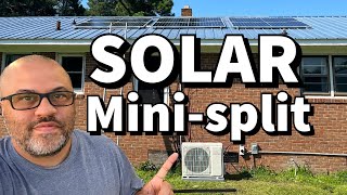 EG4 Solar Mini Split Air Conditioner amp Solar Panel Install [upl. by Ydieh553]