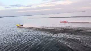 OFFSHORE RC GAZOLINE RACING ON FRENCH LAKE [upl. by Firman]