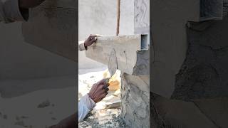 Perfect plaster 👌 shortsfeed construction skills plaster amazingconstruction [upl. by Uriiah450]