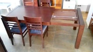 Mesa de comedor extensible madera pino  tudecoracom [upl. by Zerat262]