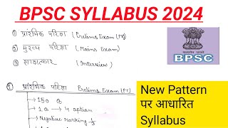 70th bpsc syllabus 2024 bpsc syllabus amp exam pattern 2024bpsc form filling 2024 70th bspc update [upl. by Samid]