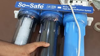 So Safe uv Triple Stage Water Filter and Cartridges [upl. by Carlene]