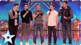 Collabro sing Les Misérables  Stars  Britains Got Talent 2014 [upl. by Anirac]