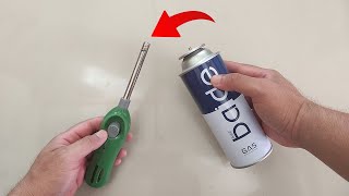 How to refill a gas lighter with Butane Gas [upl. by Sirtaeb690]