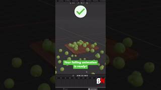 How to make Falling Animation in Blender 3d shorts blender [upl. by Carolyne568]