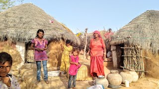 73 Desert Village life  Rajasthan Village Life Style  Desert People Life [upl. by Li]