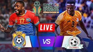 🔴LIVE DR Congo vs Zambia LIVE  CAF African Cup Of Nations 2024  ⚽️LIVE Score Match Today⚽🎬 [upl. by Anallese877]