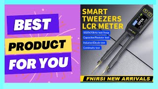 FNIRSI LCRST1 Mini Smart Tweezer LCR SMD ESR [upl. by Aiduan]