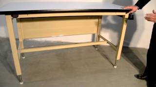 Proline  Model ELH  quotErgoline Heavy Dutyquot Height Adjustable workbench [upl. by Gean]