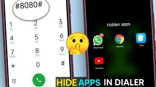 dialer me app hide kaise kare  dialler mein app ko kaise chhupaye  how to hide app in dialler [upl. by Nylynnej]