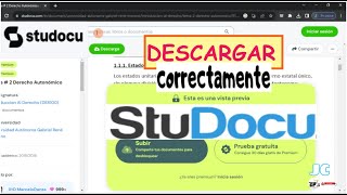 STUDOCU  DESCARGAR CORRECTAMENTE PDF ARCHIVOS DOCUMENTOS LIBROS DE STUDOCU [upl. by Baryram]