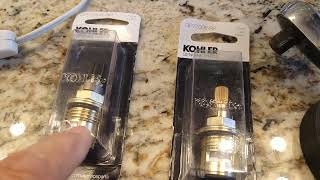 How to change a Kohler bathroom faucet cartridge [upl. by Dnomhcir]