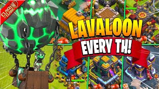 How to Use the Lavaloon Troop at ALL Town Hall Levels [upl. by Nwahs672]