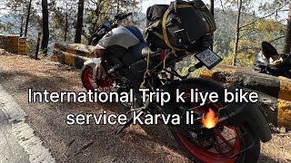 International Trip k liye bike service karva li🔥 youtube trendingvideo dailyvlog viralvideo [upl. by Birk]