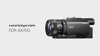 Product Feature  4K HDRHLG  FDRAX700  Sony  Handycam® [upl. by Atsirhcal]