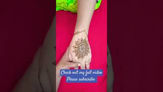 Mandala Mehndi design viral youtubeshort trending 👌👌 [upl. by Crim]