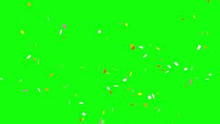 CONFETTI GREEN SCREEN EFFECT  CHROMA KEY [upl. by Annoda]