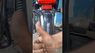 How To Paint Bike Mud guard  Clear Coat Spray Paint For Bike spray paint viralshorts matt black [upl. by Alue]