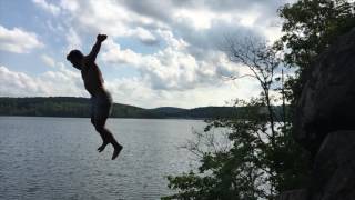 Cliff Jumping  Splitrock Reservoir NJ [upl. by Ginelle407]