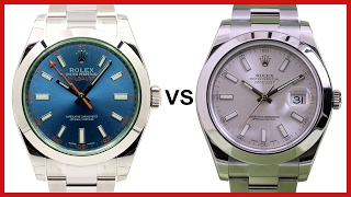 ▶ Rolex Milgauss vs Datejust II  COMPARISON [upl. by Ajram]