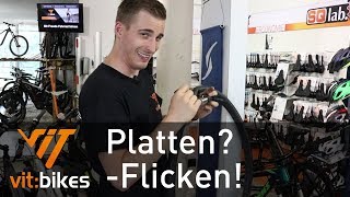 Platten  Wie flicke ich einen Schlauch  vitbikesTV 158 [upl. by Emilie749]