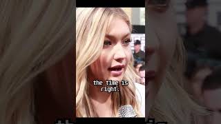 Gigi Hadid talks🙂🙂👏 about her fashion goals gigihadid fashion model trending shorts [upl. by Esiuqram438]