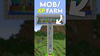 Minecraft Easiest XP Farm Mob XP Farm Tutorial  Shorts [upl. by Adnyc503]