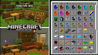 EL MEJOR ADDON DE FURNITURE PARA MINECRAFT PE 121  Mod DECORACIONES Minecraft PE [upl. by Viquelia287]