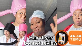 🧡Temu  Review of Hair Dryer Bonnet With Elastic StrapUsed for Deep Conditioning 🙆‍♀️ [upl. by Anola965]