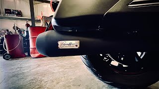 Graffeo Exhaust Mohawk Cerakote Black 21 Pipe Startup amp Rev Sound on Indian Challenger DarkHorse [upl. by Eiresed565]