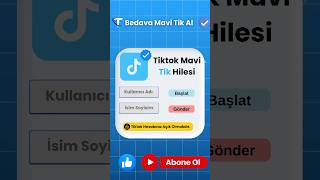 Tiktok Mavi Tik Hilesi  Tiktok Rəsmi Orijinal Mavi Tik Alma 2024 [upl. by Pietje754]