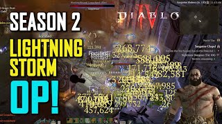 Diablo 4  The BEST Lightning Build for Druid  Season 2 [upl. by Aivatnohs]