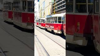 Crazy tram on Národní Třída [upl. by Lamaj]