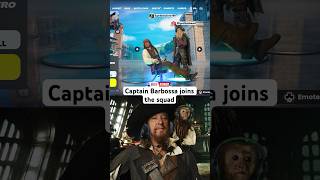 Captain Barbossa joins the squad fortnite piratesofthecaribbean davyjones jacksparrow barbossa [upl. by Atsirc]