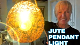 DIY String Pendant LightEasy JuteLantern Yarn Globe [upl. by Yert]