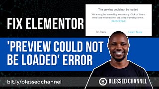 How to Fix Elementor Preview Could Not Be Loaded Error [upl. by Ettenil]