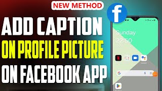 How to add caption on profile picture on Facebook 2023 [upl. by Juanita87]