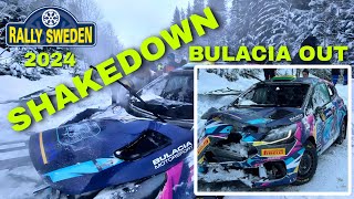 WRC RALLY SWEDEN 2024  SHAKEDOWN HIGHLIGHTS [upl. by Kevina349]